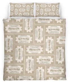 Housse De Couette Billet Quai 9¾ Poudlard Express Harry Potter Parure de lit Ensemble De Literie