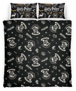 Housse De Couette Harry Potter École de Poudlard 13 Parure de lit Ensemble De Literie