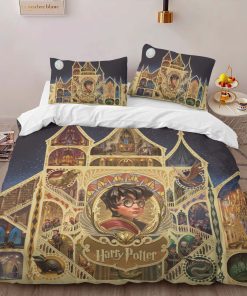 Alternative view of Housse De Couette Harry Potter École de Poudlard 3 Parure de lit Ensemble De Literie