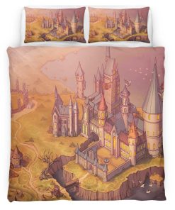 Housse De Couette Harry Potter École de Poudlard 4 Parure de lit Ensemble De Literie