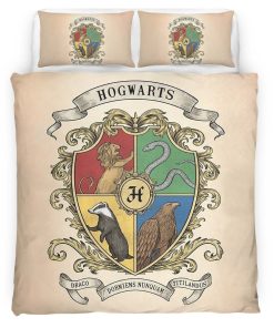 Housse De Couette Harry Potter École de Poudlard 8 Parure de lit Ensemble De Literie