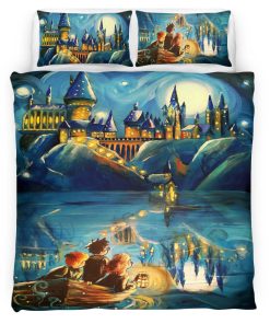 Housse De Couette Harry Potter École de Poudlard 9 Parure de lit Ensemble De Literie