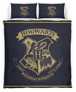 Housse De Couette Logo École de Poudlard Harry Potter 02 Parure de lit Ensemble De Literie