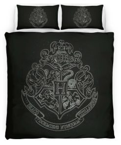 Housse De Couette Logo École de Poudlard Harry Potter 03 Parure de lit Ensemble De Literie