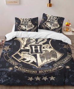 Alternative view of Housse De Couette Logo École de Poudlard Harry Potter Art Parure de lit Ensemble De Literie