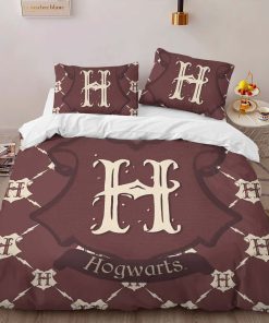 Alternative view of Housse De Couette Logo École de Poudlard Harry Potter Motif Parure de lit Ensemble De Literie