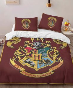 Alternative view of Housse De Couette Logo École de Poudlard Harry Potter Style Spécial Parure de lit Ensemble De Literie