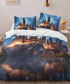 Alternative view of Housse De Couette Harry Potter Poudlard de Nuit 03 Parure de lit Ensemble De Literie