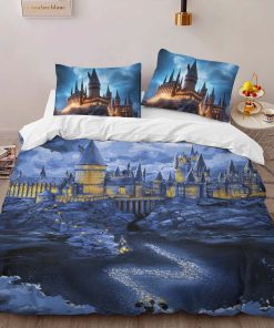 Alternative view of Housse De Couette Harry Potter Poudlard de Nuit Parure de lit Ensemble De Literie