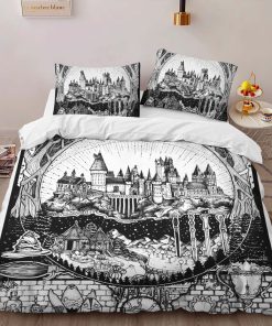 Alternative view of Housse De Couette Harry Potter École de Poudlard et Symboles Parure de lit Ensemble De Literie