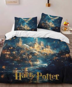 Alternative view of Housse De Couette Chouette et École de Poudlard Harry Potter Parure de lit Ensemble De Literie