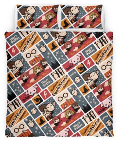 Housse De Couette Symboles Harry Potter Parure de lit Ensemble De Literie