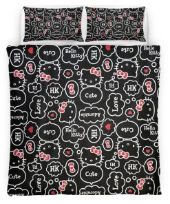 Housse De Couette Hello Kitty 8 Parure de lit Ensemble De Literie