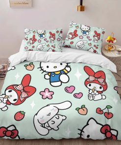 Alternative view of Housse De Couette Hello Kitty et ses amis Parure de lit Ensemble De Literie