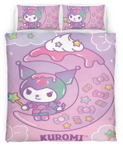 Housse De Couette Hello Kitty Kuromi 01 Parure de lit Ensemble De Literie