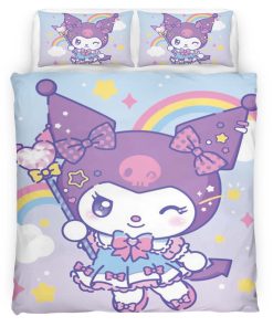 Housse De Couette Hello Kitty Kuromi 02 Parure de lit Ensemble De Literie