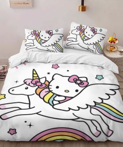 Alternative view of Housse De Couette Hello Kitty Licorne 01 Parure de lit Ensemble De Literie