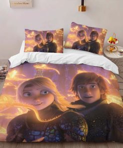 Alternative view of Housse De Couette Harold et Astrid – Dragons Parure de lit Ensemble De Literie