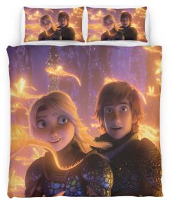 Housse De Couette Harold et Astrid – Dragons Parure de lit Ensemble De Literie