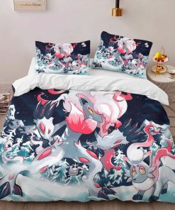Alternative view of Housse De Couette Zorua et Zoroark de Hisui Pokémon 6 Parure de lit Ensemble De Literie