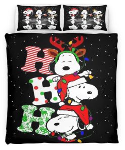 Housse De Couette Snoopy Ho Ho Ho Parure de lit Ensemble De Literie