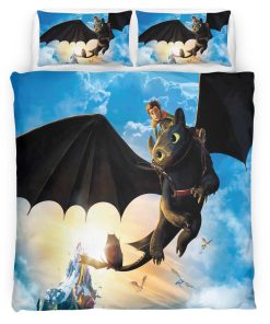 Housse De Couette Dragons Personnages 02 Parure de lit Ensemble De Literie