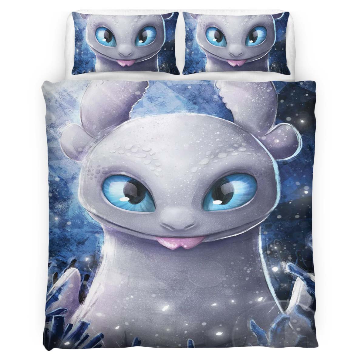 Housse De Couette Dragons Furie Éclair Parure de lit Ensemble De Literie