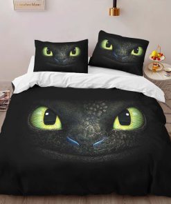 Alternative view of Housse De Couette Dragons Krokmou 2 Parure de lit Ensemble De Literie