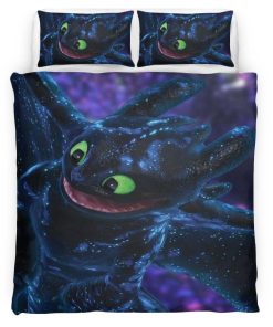 Housse De Couette Dragons Krokmou Parure de lit Ensemble De Literie
