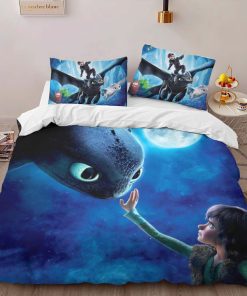 Alternative view of Housse De Couette Dragons Krokmou et Harold 2 Parure de lit Ensemble De Literie