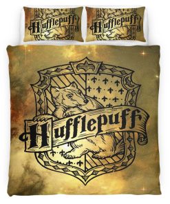 Housse De Couette Poufsouffle Harry Potter 1 Parure de lit Ensemble De Literie