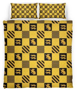 Housse De Couette Poufsouffle Harry Potter 2 Parure de lit Ensemble De Literie