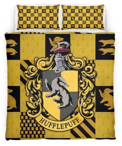 Housse De Couette Poufsouffle Harry Potter 3 Parure de lit Ensemble De Literie