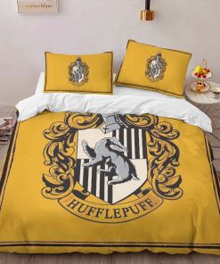 Alternative view of Housse De Couette Maison Poufsouffle Harry Potter Logo jaune Parure de lit Ensemble De Literie