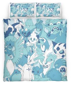 Housse De Couette Pokémon Type Glace Parure de lit Ensemble De Literie
