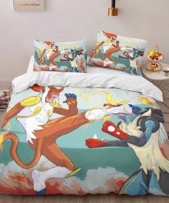 Alternative view of Housse De Couette Simiabraz contre Méga-Lucario Parure de lit Ensemble De Literie