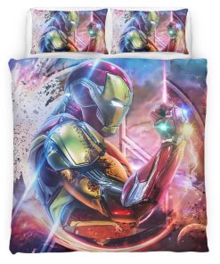 Housse De Couette Iron Man Avengers Marvel 1006 Parure de lit Ensemble De Literie