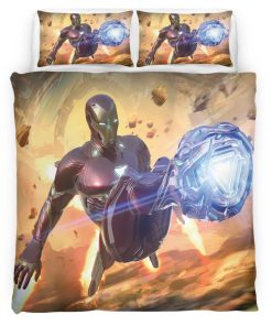 Housse De Couette Iron Man Avengers Marvel 1007 Parure de lit Ensemble De Literie