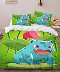 Alternative view of Housse De Couette Herbizarre et Bulbizarre Pokémon 5 Parure de lit Ensemble De Literie