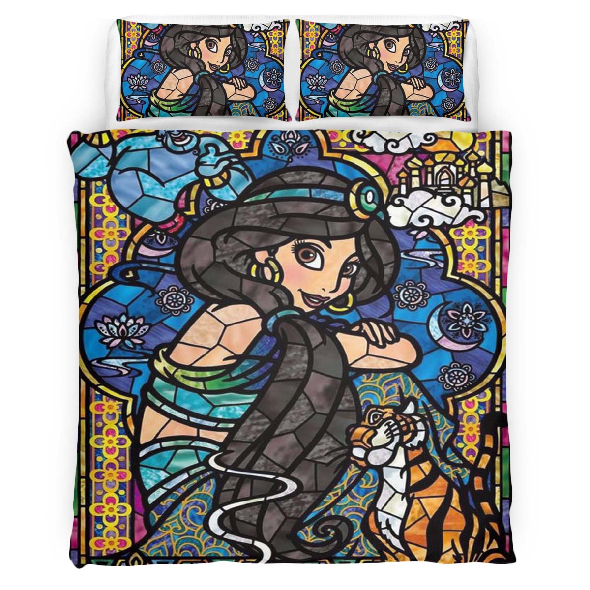 Housse De Couette Jasmine Princesse Aladdin 03 Parure de lit Ensemble De Literie