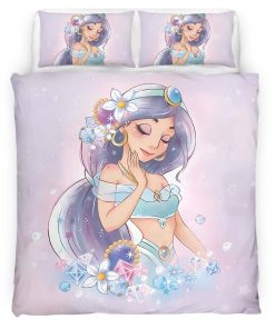 Housse De Couette Jasmine Princesse Aladdin 05 Parure de lit Ensemble De Literie