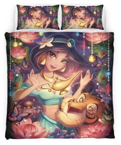 Housse De Couette Jasmine Princesse Aladdin 06 Parure de lit Ensemble De Literie