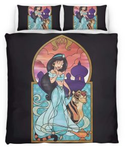 Housse De Couette Jasmine Princesse Aladdin 08 Parure de lit Ensemble De Literie