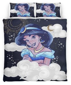Housse De Couette Jasmine Ciel Lunaire Parure de lit Ensemble De Literie