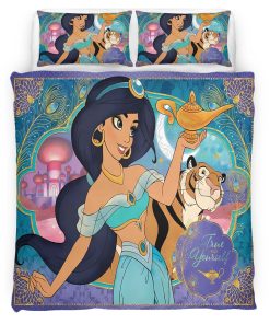 Housse De Couette Jasmine et Rajah – Aladdin 03 Parure de lit Ensemble De Literie