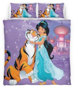 Housse De Couette Jasmine et Rajah – Aladdin 04 Parure de lit Ensemble De Literie