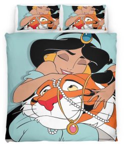 Housse De Couette Jasmine et Rajah – Aladdin Parure de lit Ensemble De Literie