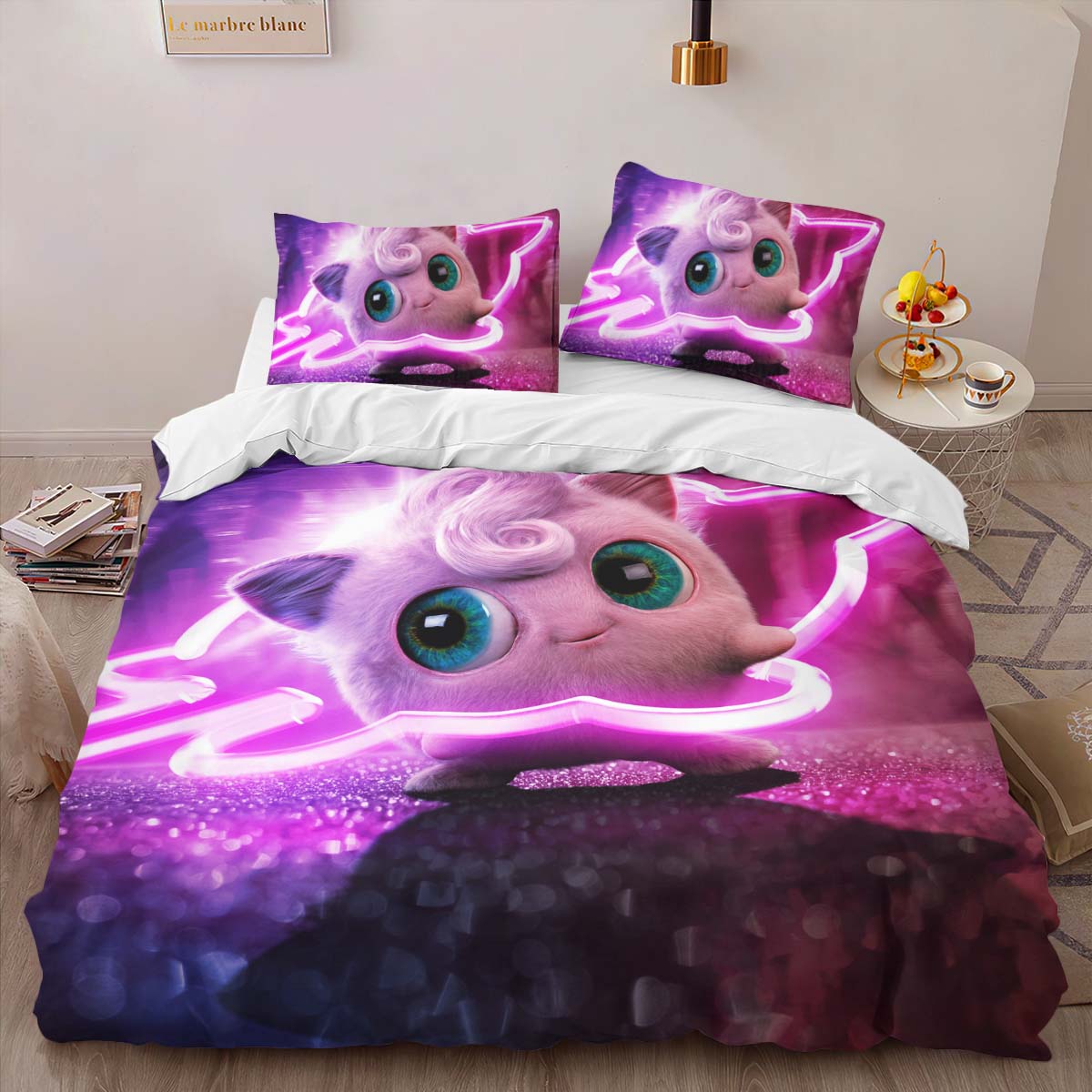 Housse De Couette Rondoudou Pokémon Parure de lit Ensemble De Literie – Image 2