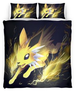 Housse De Couette Voltali Pokémon 3 Parure de lit Ensemble De Literie