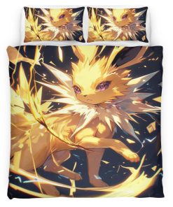 Housse De Couette Voltali Pokémon 4 Parure de lit Ensemble De Literie